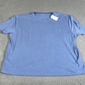 Abercrombie & Fitch T-Shirt Womans XL Blue Short Sleeve Sleeve Knit Stretch